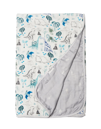 AW22 - Muslin Quilt Blanket - Dinosaurs