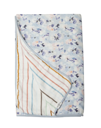 AW22 - Muslin Quilt Blanket - Ink Floral