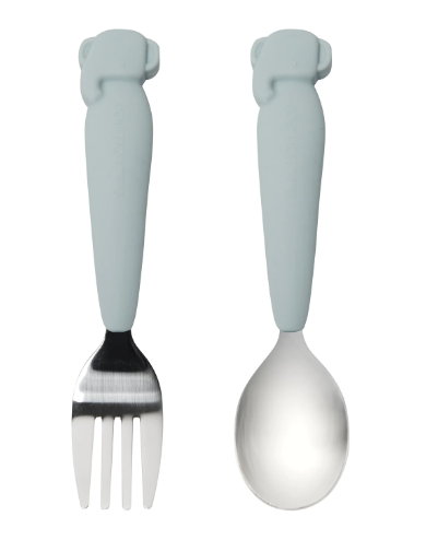 Born To Be Wild Kids Spoon and Fork Set - Elephant