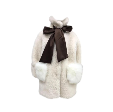 Shearling Teddy Bow Coat