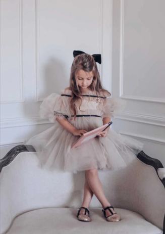 Coco Caramel Tulle Dress