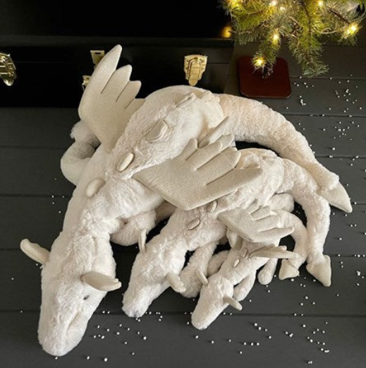 Jellycat Snow Dragon [multi-size]  Medium 20"