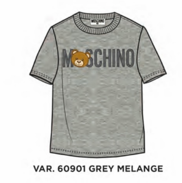 MOSCHINO TSHIRT HQM03S LBA12 - GREY MELANGE
