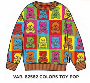 MOSCHINO SWEATSHIRT HUF069 LDB2A - COLORS TOY POP