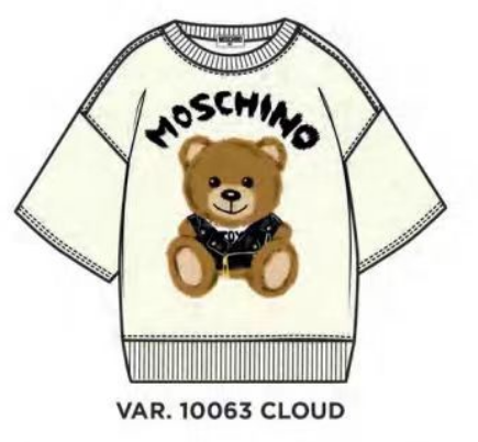 MOSCHINO SWEATSHIRT HUF06X LCA28 - CLOUD