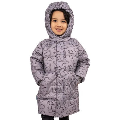 Toasty-Dry Puffy Coat | Glacier Dino