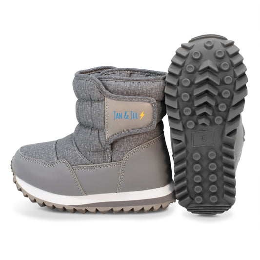 Toasty-Dry Puffy Winter Boots | Heather Grey