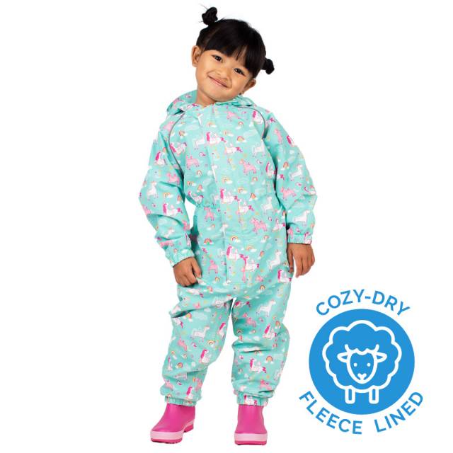 Cozy-Dry Waterproof Play Suit | Unicorn