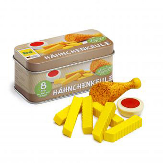 Chicken Drumette Meal in a Tin Play Food