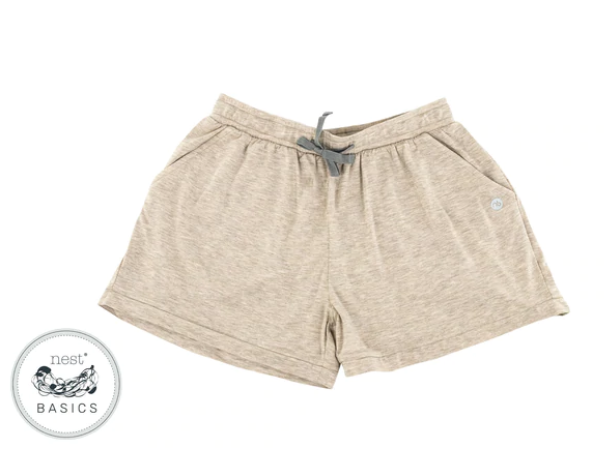 Women's Basics Bamboo Cotton Shorts - Warm Taupe