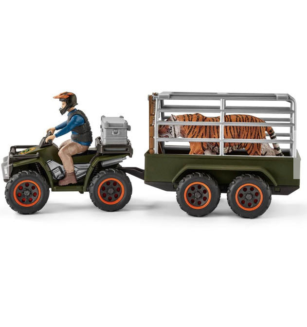 QUAD BIKE WITH TRAILER AND RANGER