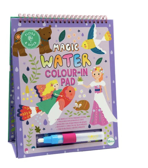 FLOSS&ROCK MAGIC COLOUR CHANGING WATERCARD EASEL AND PEN - FAIRY TALE  45P6496