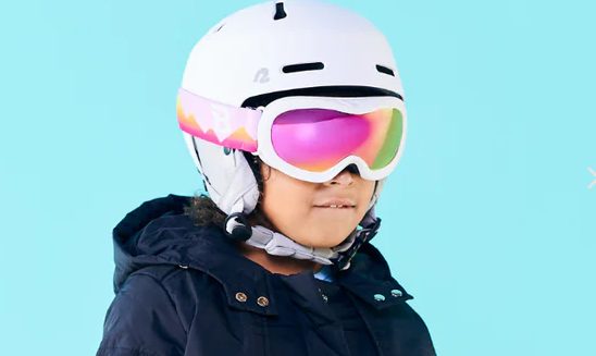 Wicked White Kids' Ski Goggle - Fuchsia Mirrored Lens