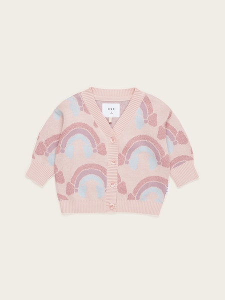 RAIN BOWS BOXY CARDI