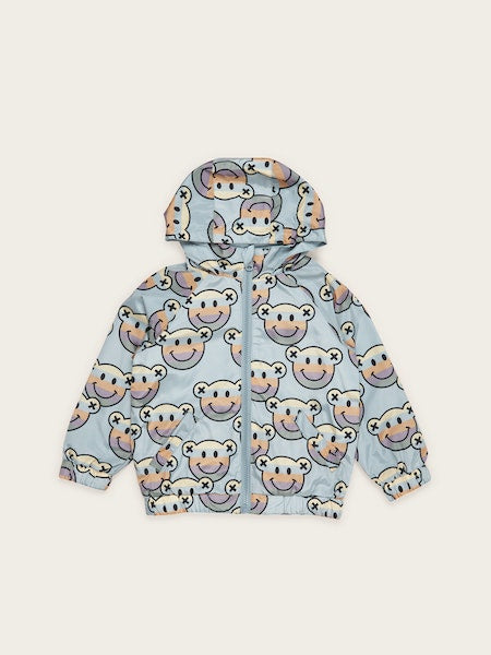 SMILE BEAR REVERSIBLE RAIN JACKET