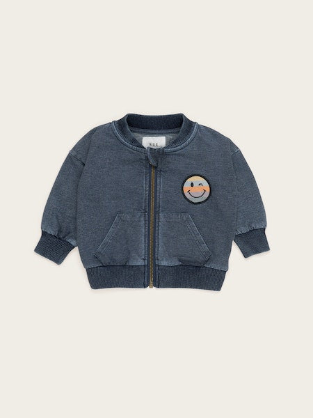 RAINBOW SMILEY RETRO POCKET TRACK JACKET