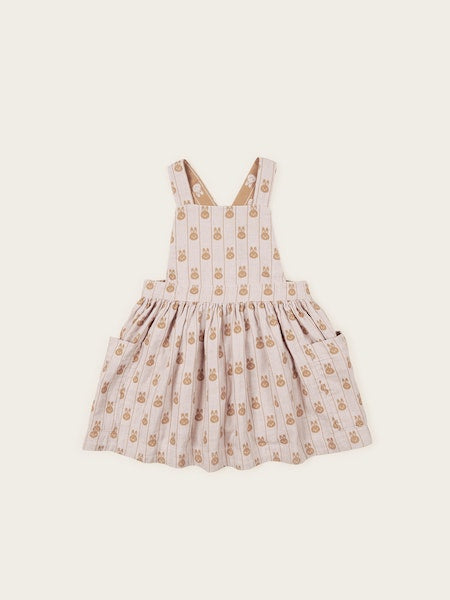 BUNNY STRIPE REVERSIBLE PINAFORE