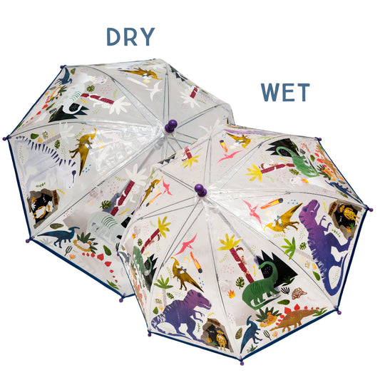 TRANSPARENT COLOUR CHANGING UMBRELLA - DINO #45P6506