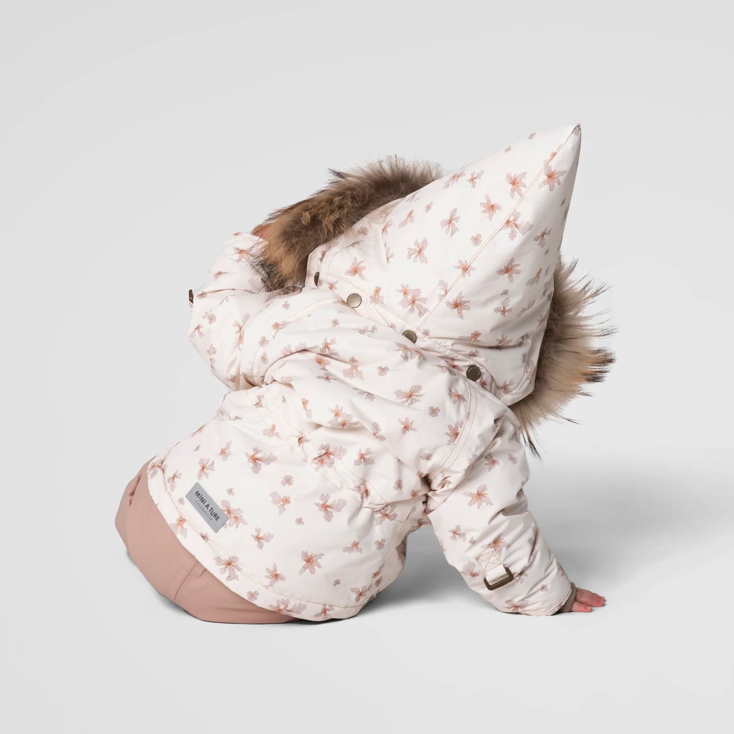 MINI A TURE WANG PRINTED WINTER JACKET FUR - Papyrus White