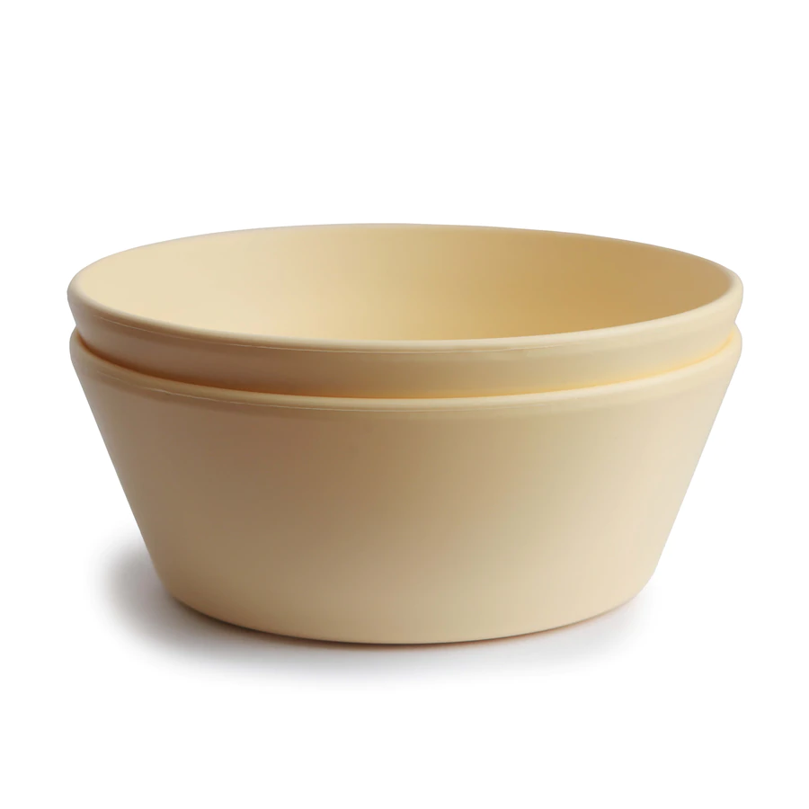 Round Dinnerware Bowl, Set of 2 (Pale Daffodil)