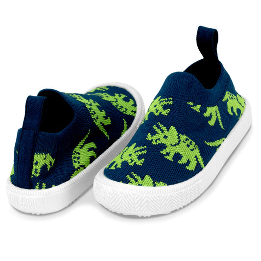 Graphic Knit Shoes | Triceratops