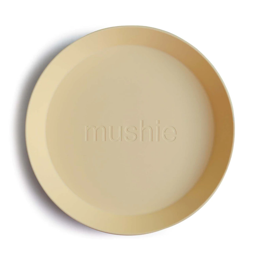 Round Dinnerware Plates, Set of 2 (Pale Daffodil)