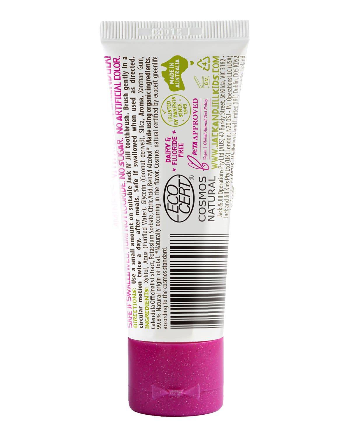 Natural Toothpaste Berries & Cream 50g