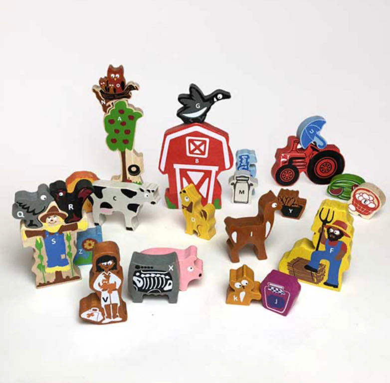 FARM A TO Z PUZZLE & PLAYSET