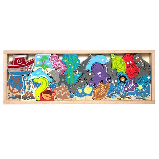 OCEAN A TO Z PUZZLE & PLAYSET
