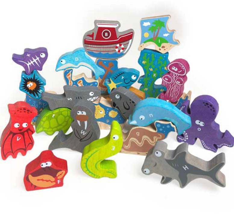 OCEAN A TO Z PUZZLE & PLAYSET