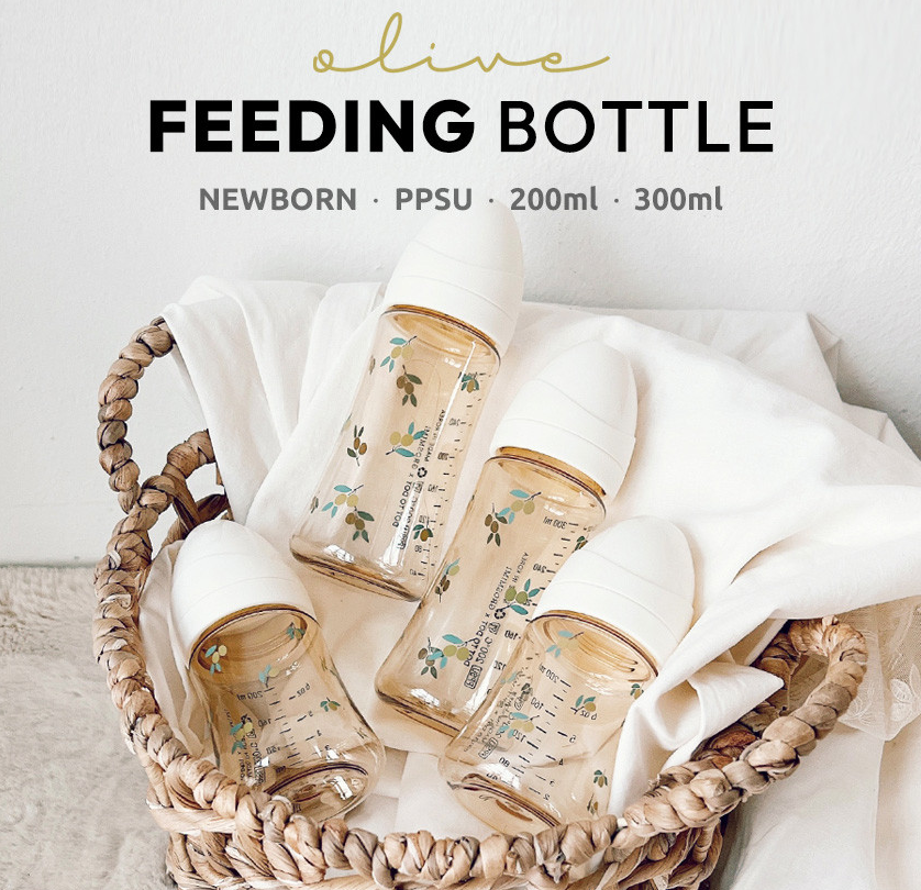 Grosmimi Olive Edition PPSU Feeding Bottle Twin Pack - 格罗咪咪橄榄奶瓶（ 2个装 ）