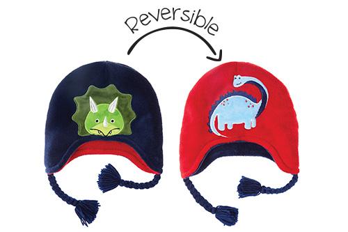 Kids & Baby Reversible Winter Hat - Dinosaurs