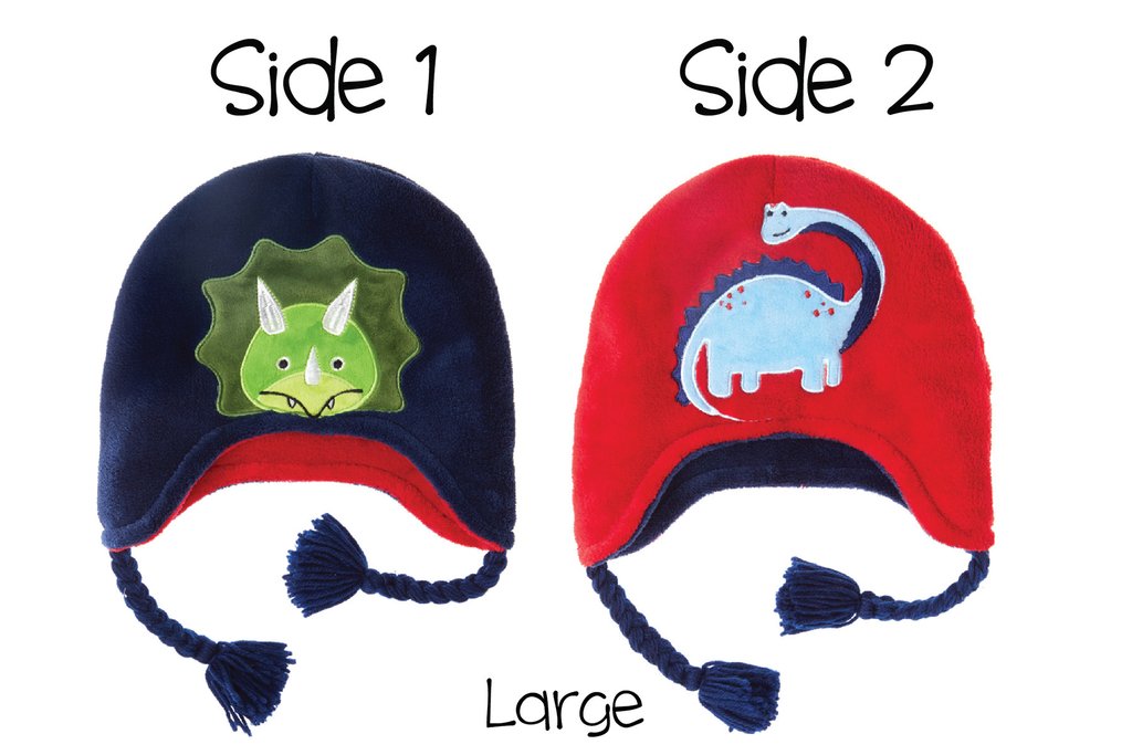 Kids & Baby Reversible Winter Hat - Dinosaurs
