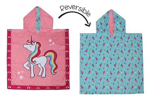 Reversible Kids Cover Up Unicorn | Tropical