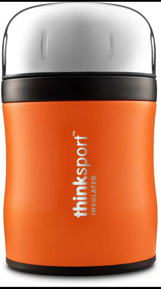 Insulated Food Container With Spork Coated