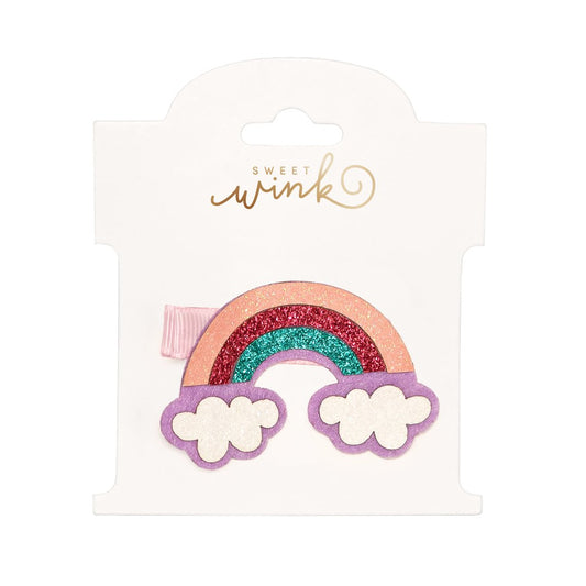 RAINBOW GLITTER CLIP