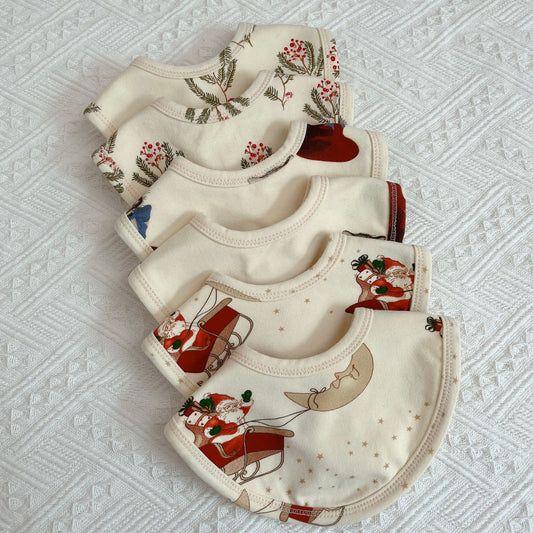 ins风纯棉新生儿口水巾 果实款