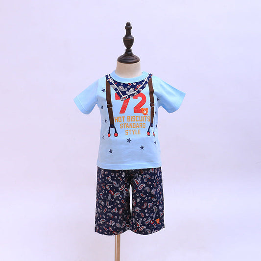 纯棉肩带72号装饰短袖B1070