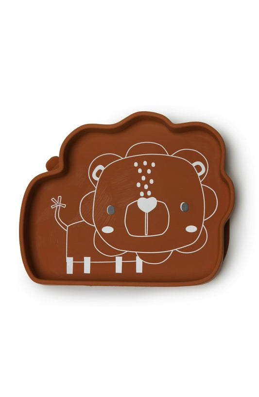 Silicone Suction Snack Plate - Lion
