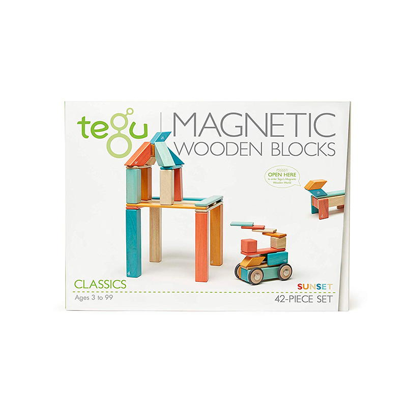 42-Piece Set
Magnetic Wooden Blocks
Tegu Classics