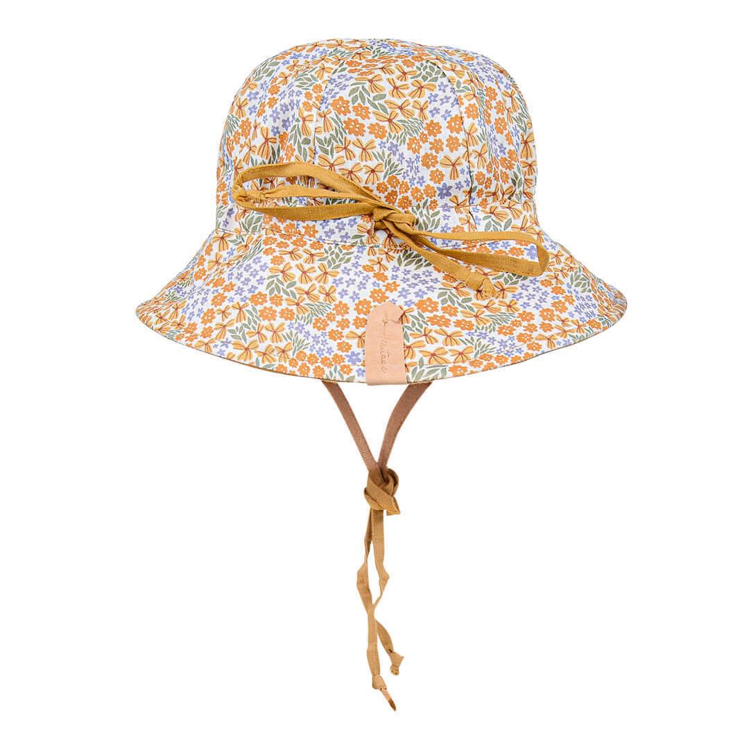 Girls Reversible Sun Hat - Mabel / Maize