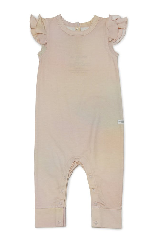Girl's Romper in TENCEL™ - Rainbow Dye  -18-24M
